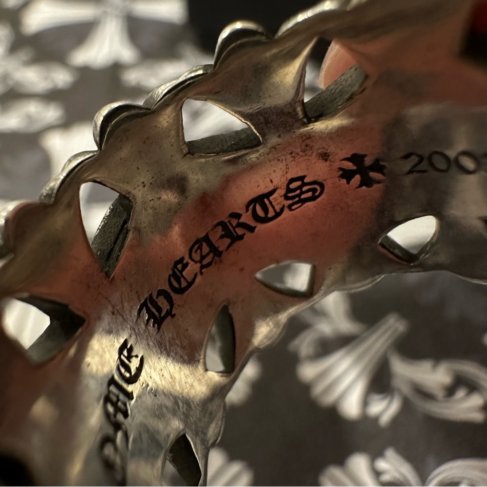 Chrome Hearts Silver Cemetery Cross Ring Size 10 - Picture 9 of 11